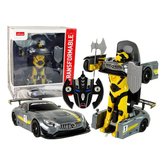 Rastar Transformable Mercedes AMG GT RC Car | 2-in-1 Robot Transforming Remote Control Sports Car