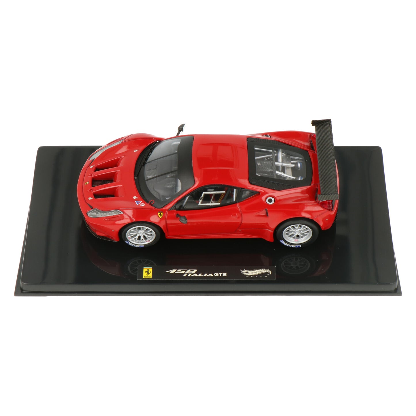 Hot Wheels 1:43 Ferrari 458 Italia GT2 Red Die-Cast Model Car | Premium Ferrari Racing Collectible