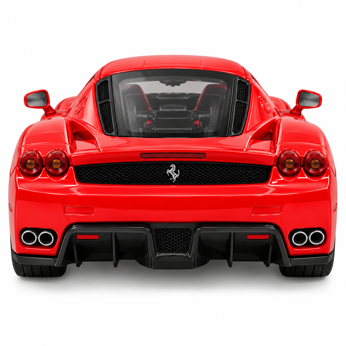 Bburago Enzo Ferrari 1:24 Scale Diecast Model Car – Red Ferrari Sports Car Collectible Toy with Detailed Interior
