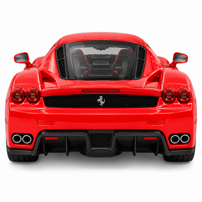 Bburago Enzo Ferrari 1:24 Scale Diecast Model Car – Red Ferrari Sports Car Collectible Toy with Detailed Interior