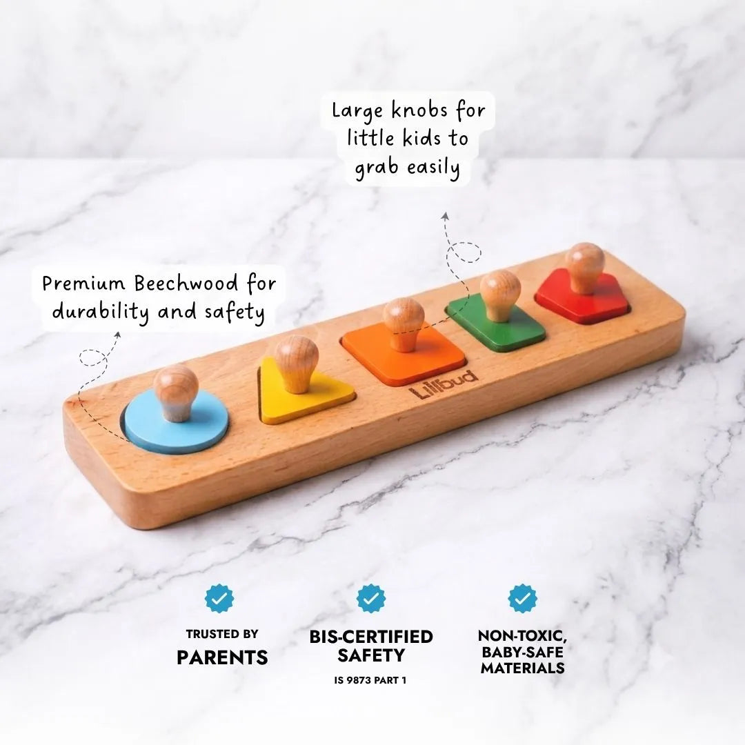 LiLLBUD Fit the Shapes Puzzle Classic
