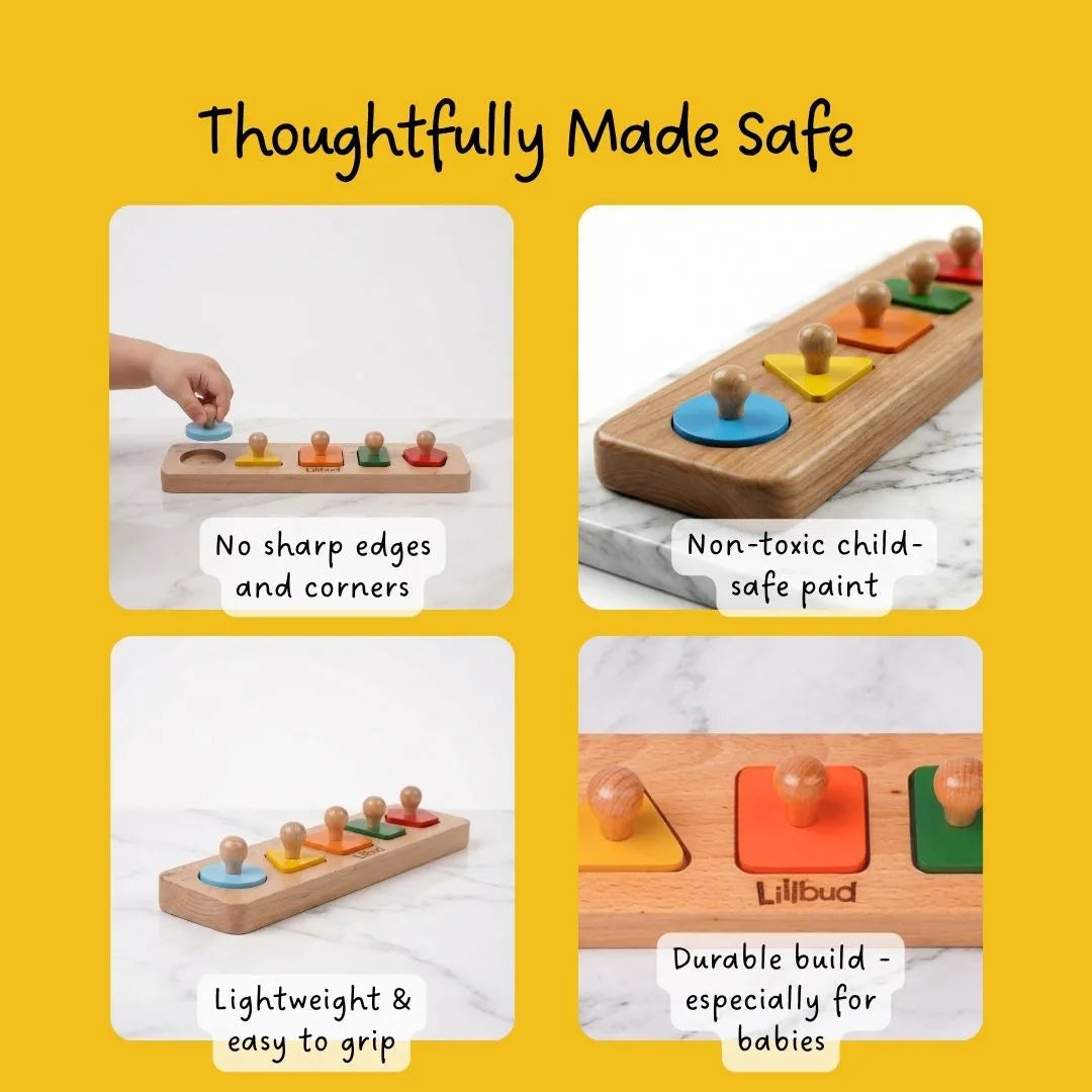 LiLLBUD Fit the Shapes Puzzle Classic