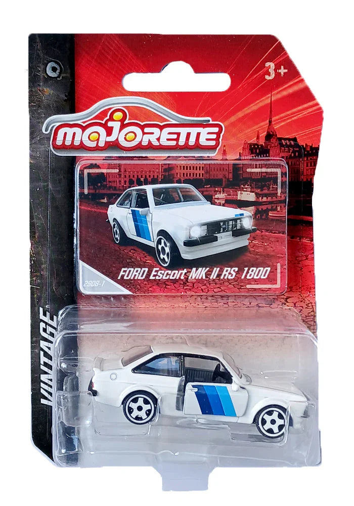 Majorette Street Cars  Vintage Ford Escort MK II RS 1800 -Car Model