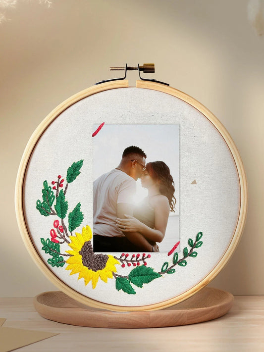 Photo on Hoop - DIY Sunlit Bloom kit by Dastkhat - Jaiman Toys