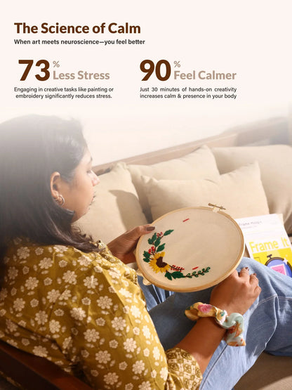 DIY Embroidery Photo Frame Kit by Dastkhat - Jaiman Toys