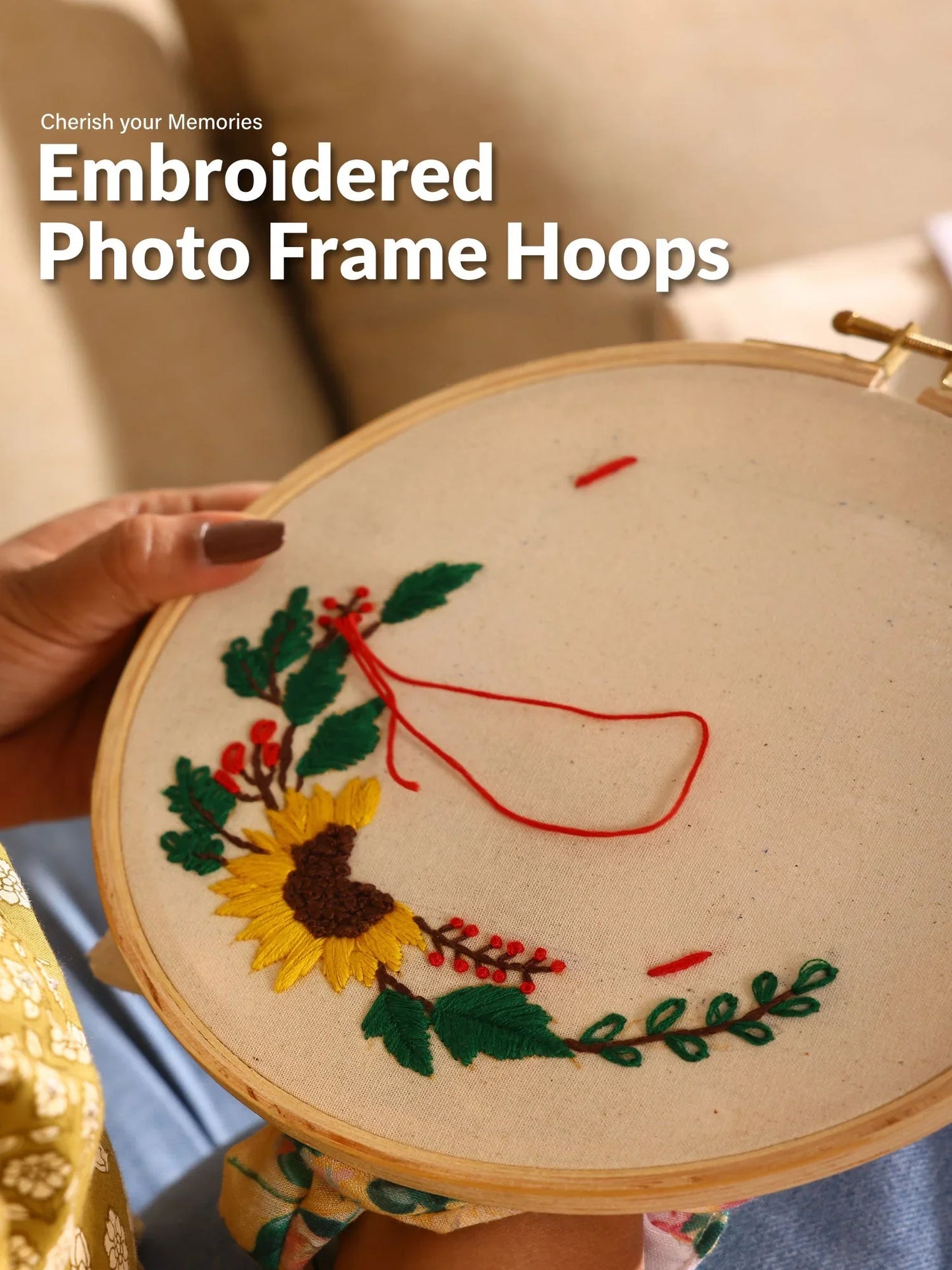 DIY Embroidery Photo Frame Kit by Dastkhat - Jaiman Toys