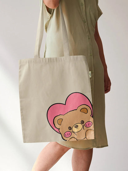 Tote Bag - DIY Peekaboo Bear kit by Dastkhat - Jaiman Toys