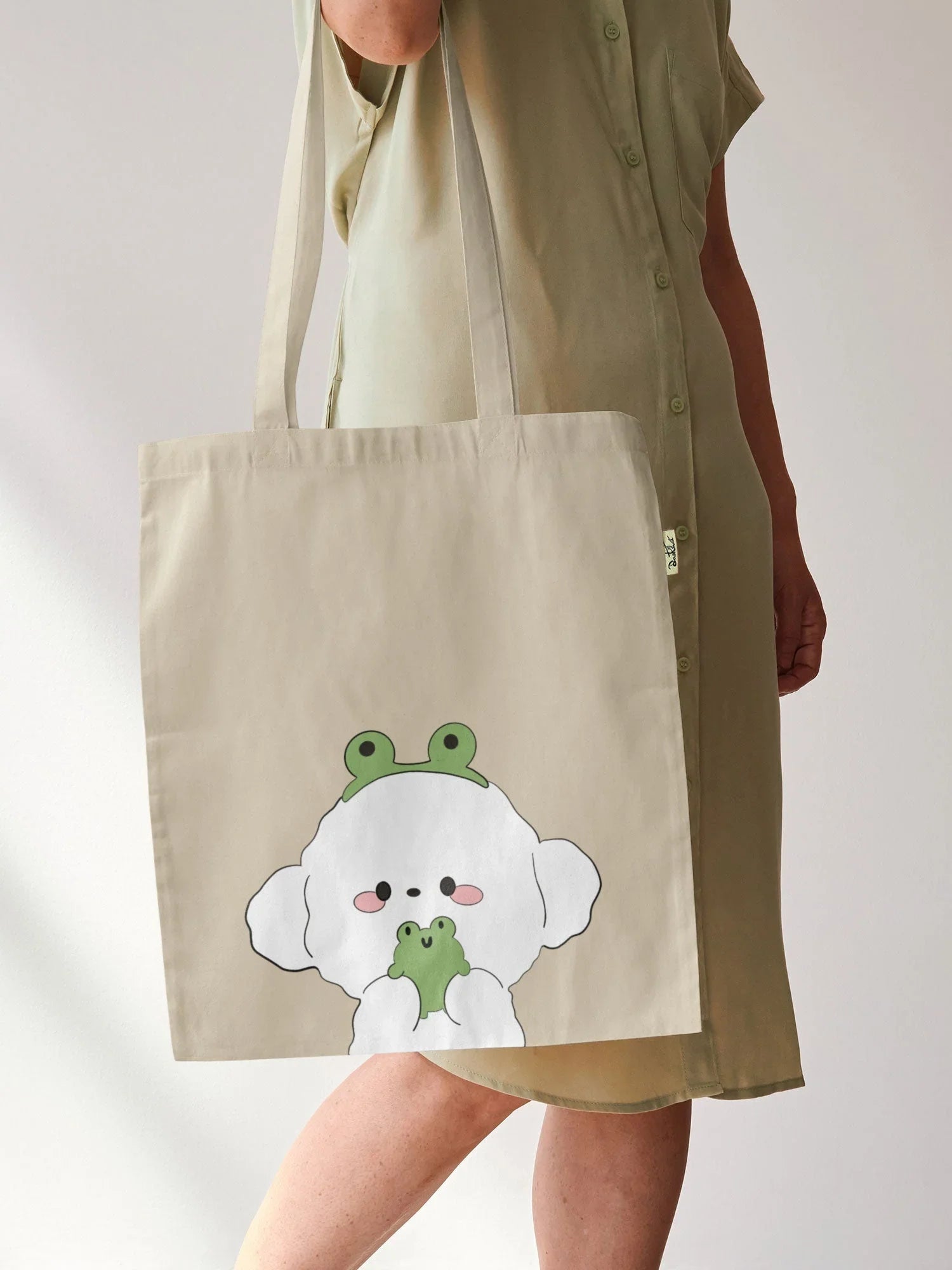 Tote Bag - DIY Froggy cuddle kit by Dastkhat - Jaiman Toys