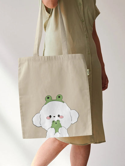 Tote Bag - DIY Froggy cuddle kit by Dastkhat - Jaiman Toys