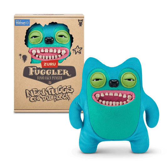 Fuggler New Fuggs on the Block 9 inch (Greedy Grinner), Funny Ugly Monster Soft Plush Toy by ZURU - Jaiman Toys