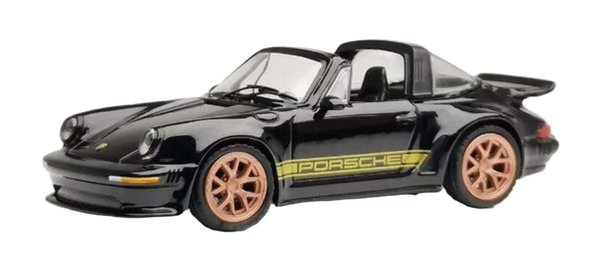 Rhino Model 1:64 Scale Singer 930 Turbo Study Cabriolet Convertible – Black Diecast Car Model - Jaiman Toys