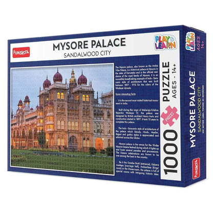 Funskool Mysore Palace Sandalwood City 1000-Piece Jigsaw Puzzle | Play & Learn Puzzle for Ages 14+