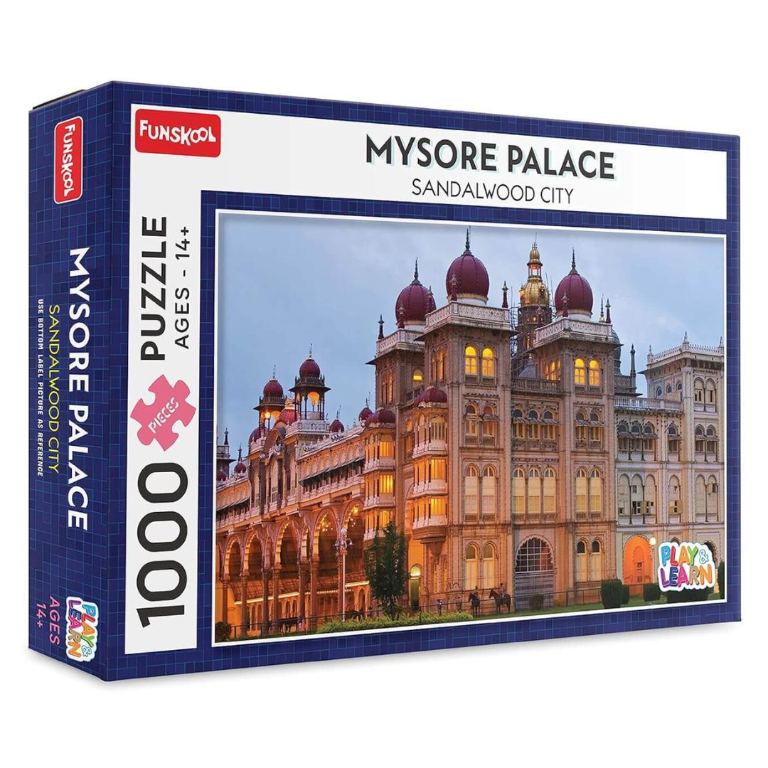 Funskool Mysore Palace Sandalwood City 1000-Piece Jigsaw Puzzle | Play & Learn Puzzle for Ages 14+