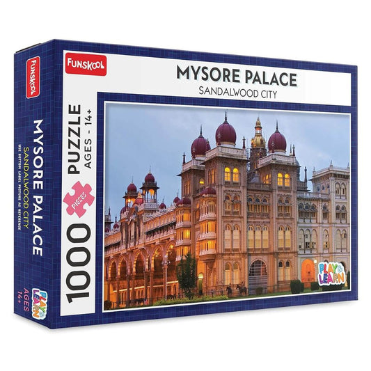 Funskool Mysore Palace Sandalwood City 1000-Piece Jigsaw Puzzle | Play & Learn Puzzle for Ages 14+