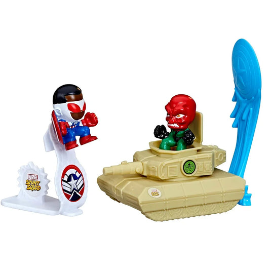 Marvel Stunt Squad Captain America vs. Red Skull Playset, 1.5-Inch Action Figures - Jaiman Toys