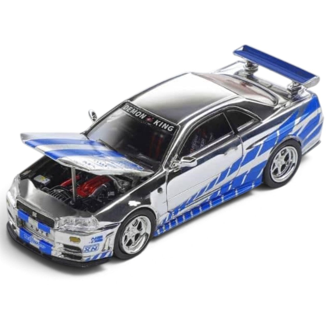 DEMON KING 1:64 Nissan Skyline GT-R34J DKA-054 Chase Car