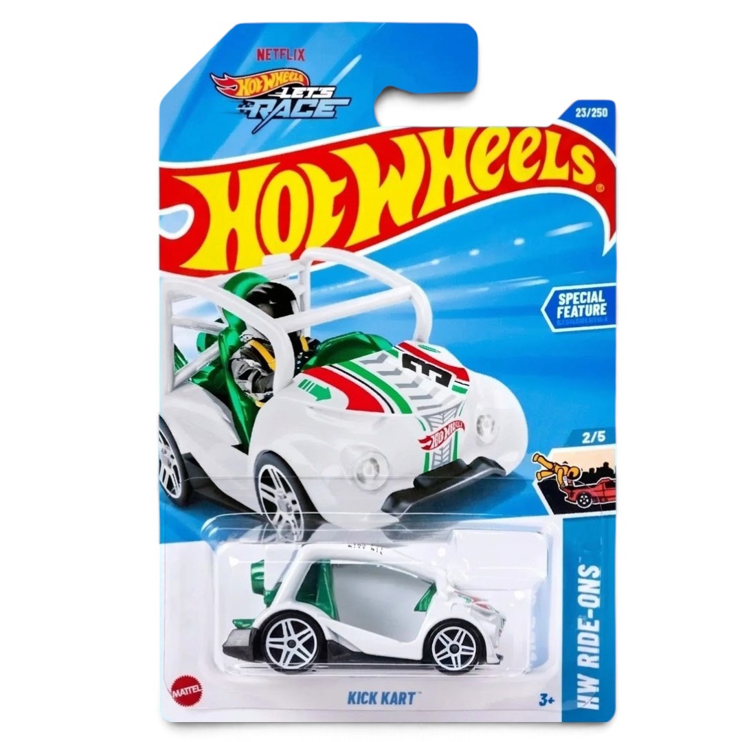 Hot Wheels 5-Car Set – Porsche 911 Turbo 3.6 (964), Tesla Model S Plaid, Ultimate T-Rex Transporter, Kick Kart & More