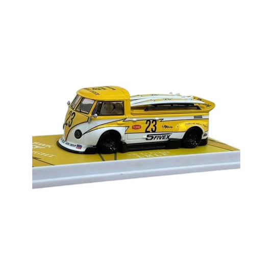 1:64 VW Volkswagen T1 Pick up + surf Boards - Flash #23 - LMLF Dicast Model - Jaiman Toys