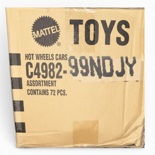 Hot Wheels C4982-99NDJY Assorted Diecast Cars Box (72 Pieces) – Original Mattel Master Carton Bulk Toy Cars