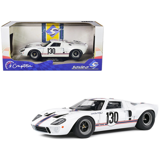 Solido 1967 Ford GT40 MK1 1:18 Targa Florio #130 Giorgi White