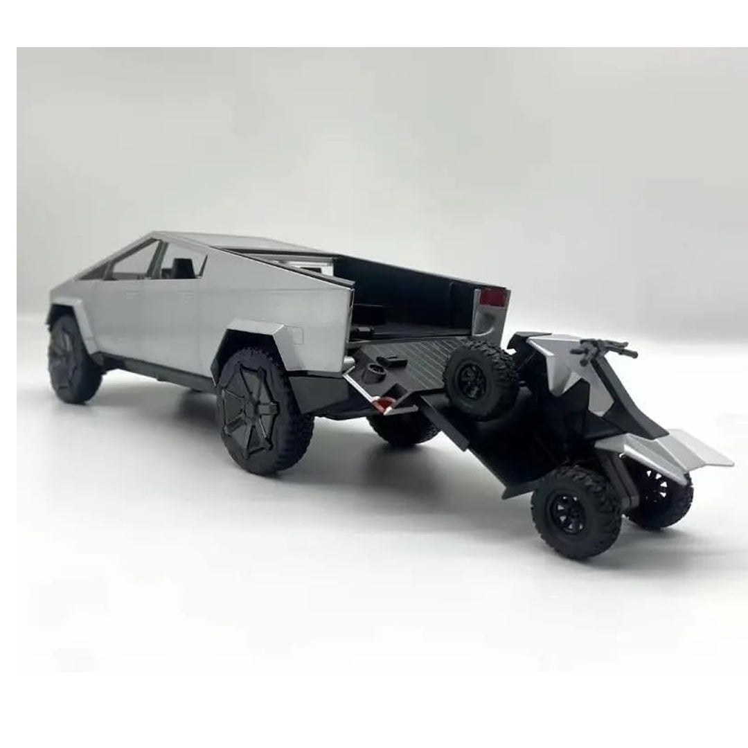 R/C Cybertruck Style Car 1:24 Full-Scale Alloy  | 2.4G Remote Control Truck with 7.4V Battery