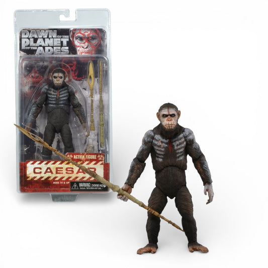 Dawn of the Planet of the Apes Caesar 7-Inch Action Figure with Spear – Collectible