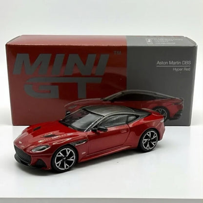 Mini GT 1065 Aston Martin DBS Hyper Red RHD Diecast Model Car