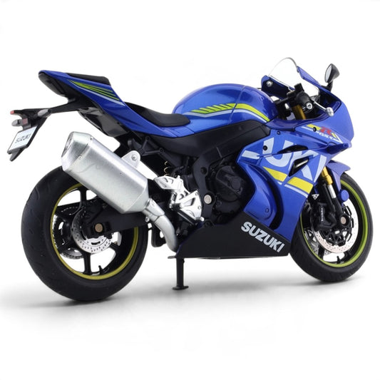 MSZ 1:12 Suzuki GSX-R1000 Diecast Sports Motorcycle, Blue – Officially Licensed Collectible Bike