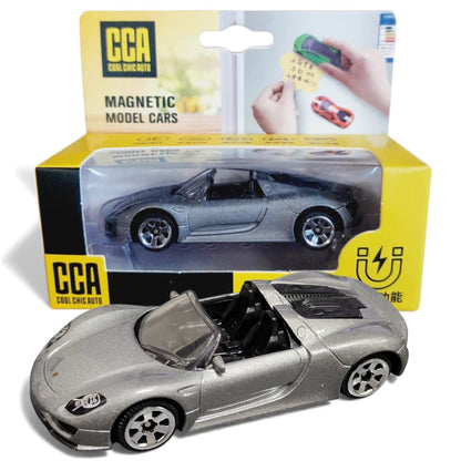 Porsche 918 Spyder | CCA 1:61 Magnetic Grey Diecast Scale Model Car
