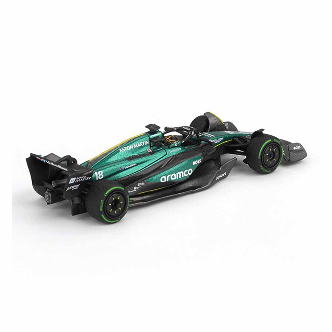 MINI GT 1:64 Aston Martin AMR24 #18 Lance Stroll 2024 Canadian GP Formula One Die-Cast Model Car