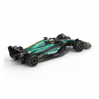 MINI GT 1:64 Aston Martin AMR24 #18 Lance Stroll 2024 Canadian GP Formula One Die-Cast Model Car