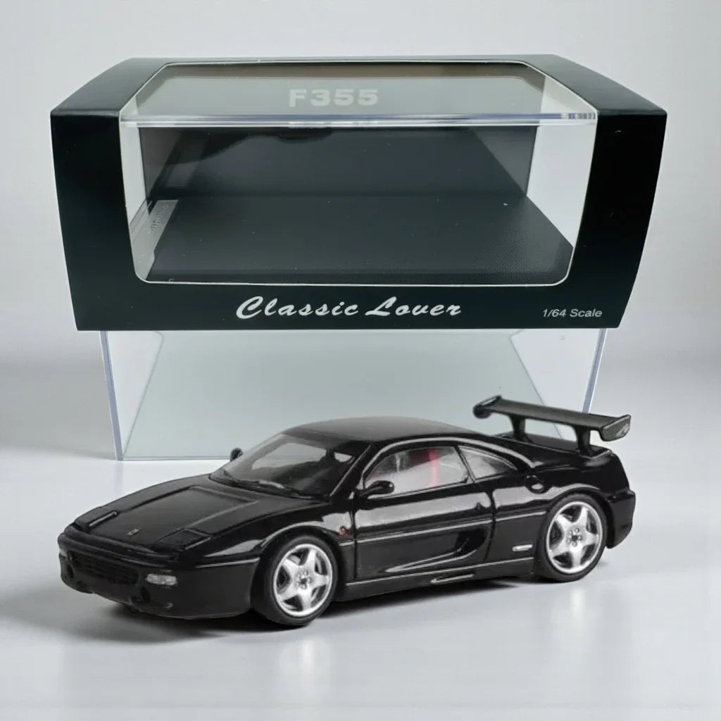 Classic Lover F355  Black 1:64 Scale Diecast Car Model – Collector’s Edition