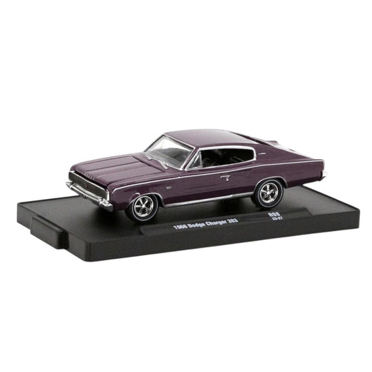 M2 Machines 1:64 1966 Dodge Charger 383 Die-Cast Model Car | R90 23-27 Classic American Muscle Car Collectible