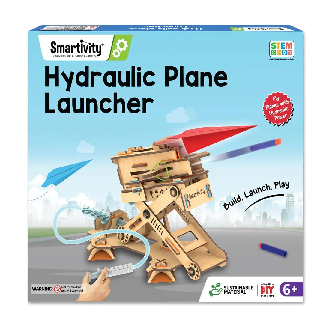 Smartivity 2in1 Hydraulic Aeroplane & Dart Launcher Toy – DIY Science Kit for Kids 6-14 - Jaiman Toys