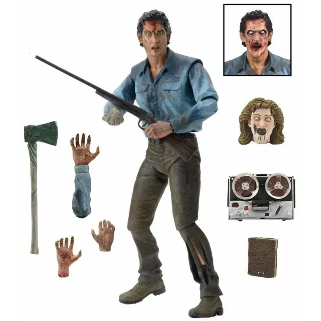 Evil Dead 2 Dead By Down Ash Williams Bruce Campbell Ultimate 7" 18cm Action Figure Neca