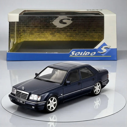 Solido 1:43 Mercedes-Benz W124 E60 AMG – Nautical Blue – Diecast Model Car S4313203| Collector’s Edition Miniature