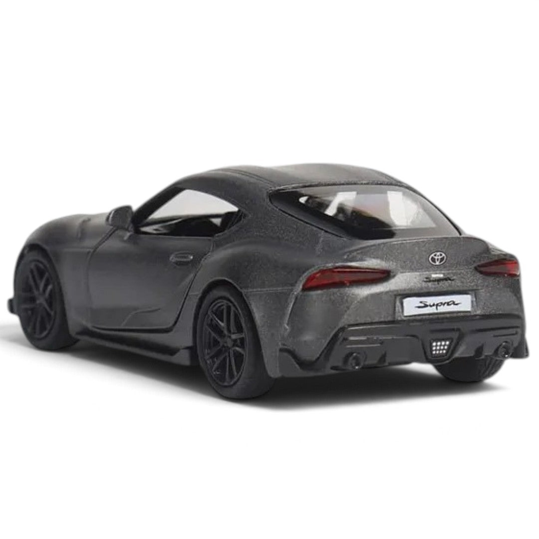RMZ City 1:32 Scale 2020 Toyota GR Supra Die-Cast Sports Car Model – Grey, Red & Yellow | Collectible Miniature with Opening Doors | 3 Colour Variants