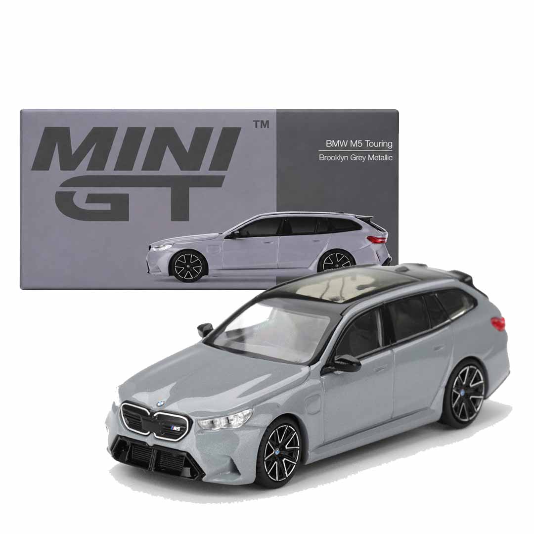 MINI GT 1:64 BMW M5 Touring Brooklyn Grey Metallic Die-Cast Model Car
