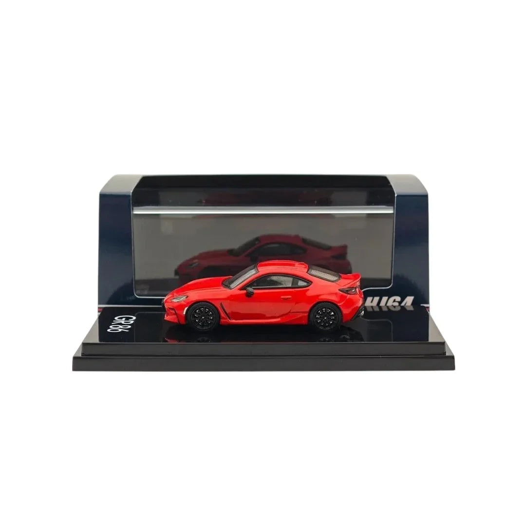 Hobby Japan 1:64 Toyota GR86 RZ Red with Rear Spoiler – HJ644048R Diecast Model Car - Jaiman Toys