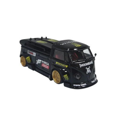 1:64 LMLF Volkswagen Bus Forza Horizon Edition Diecast Model Car – Black with Gold Wheels - Jaiman Toys