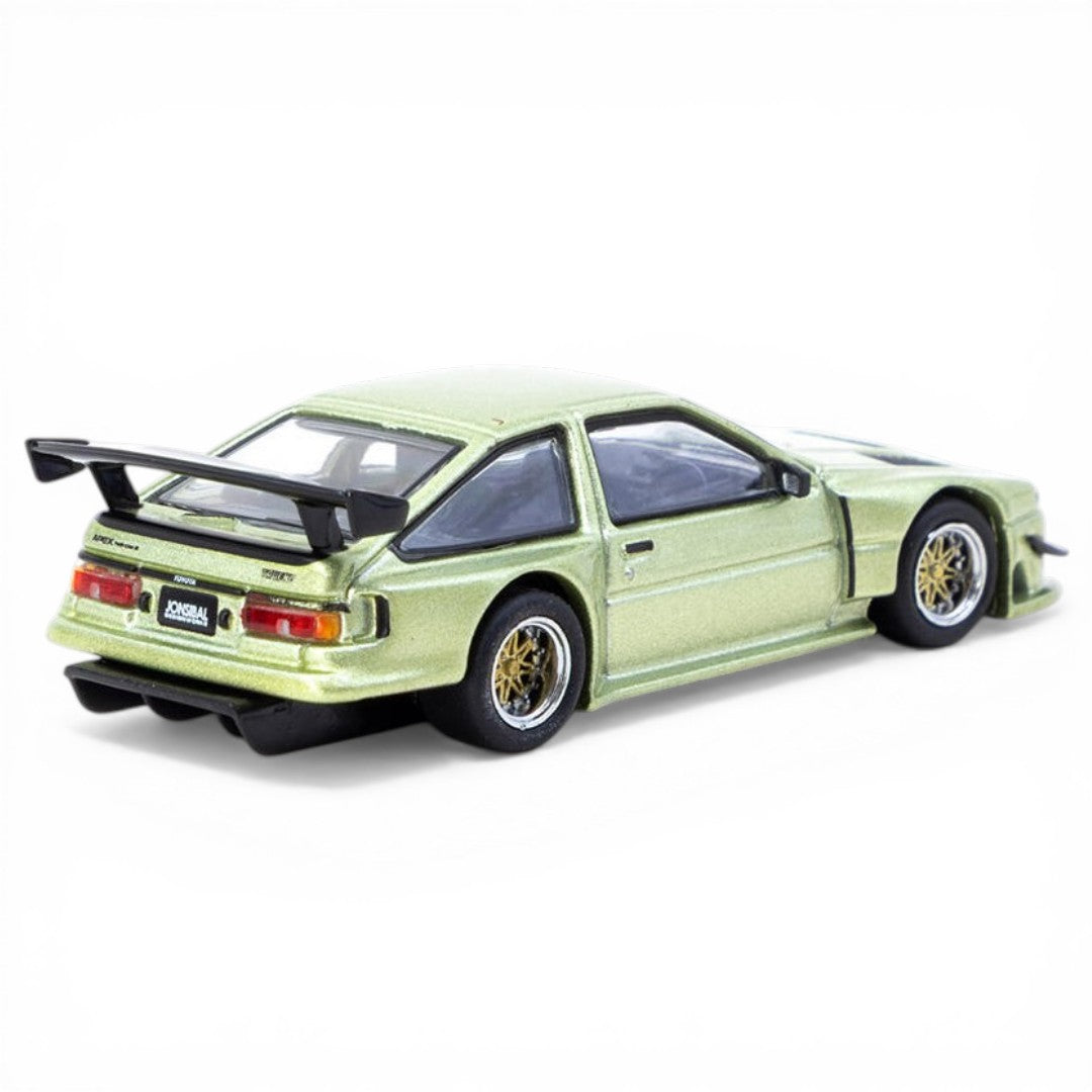 Tarmac Works GLOBAL64 1:64 Toyota Sprinter Trueno AE86 Widebody Green Diecast Model Car (T64G-060-GR)