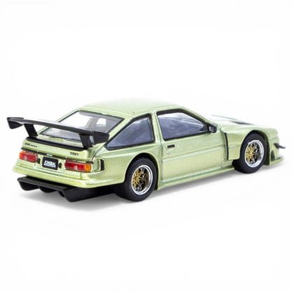 Tarmac Works GLOBAL64 1:64 Toyota Sprinter Trueno AE86 Widebody Green Diecast Model Car (T64G-060-GR)