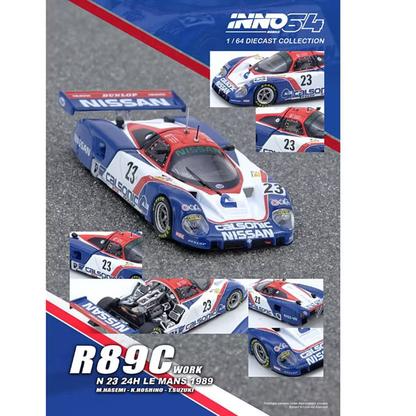 INNO64 Nissan R89C #23 Le Mans 1989 1:64 Die-Cast Model Car