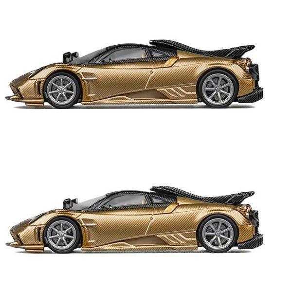 CM Model 1:64 Pagani Imola Full Carbon Gold Diecast Model Car with Extra Wheels | Premium Hypercar Collectible