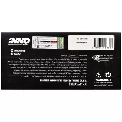 INNO64 DarwinPRO IMP Performance Mercedes-AMG GT 1:64 Scale Die-Cast Model Car | Premium Metal Widebody Collector Replica with Detailed Interior, Realistic Wheels, Acrylic Display Case & Collector Box | Military Green