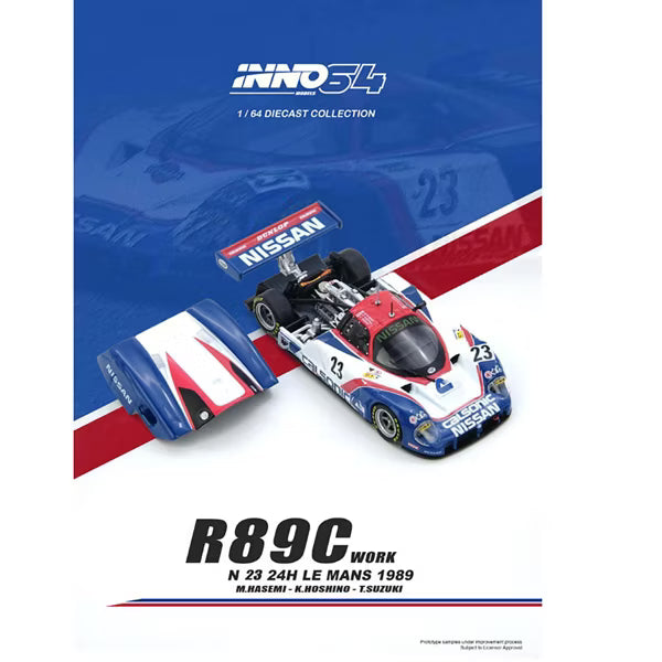 INNO64 Nissan R89C #23 Le Mans 1989 1:64 Die-Cast Model Car