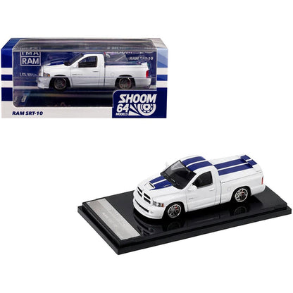 GCD Shoom64 Models 1:64 Dodge Ram SRT-10 Pickup Truck Diecast Model Car | White & Black Colour Variants