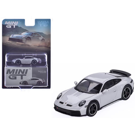 Mini GT 1:64 Porsche 911 Dakar – Ice Gray Metallic (LHD) Diecast Scale Model Car