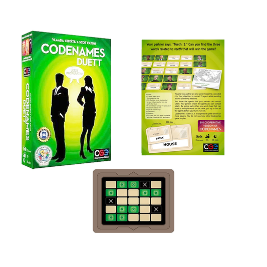 Czech Games Edition - Codenames Duet Party Game (2 or More Players), Ages 11+