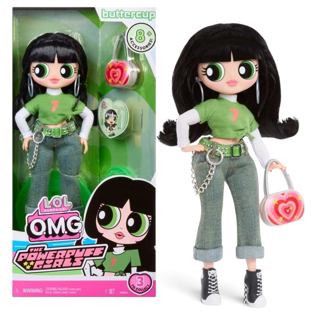 L.O.L. Surprise! O.M.G. The Powerpuff Girls Buttercup 10-Inch Fashion Doll with  Accessories